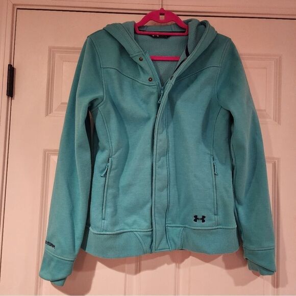 Under Armour Storm bright blue warm active jacket Zip Up S - Picture 1 of 8